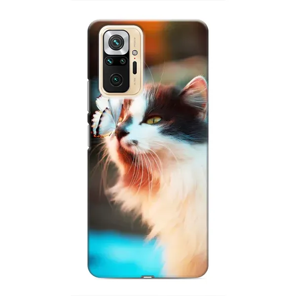 Чехол с принтом «Котик с бабочкой» для Xiaomi Redmi Note 10 Pro Чехол с принтом «Котик с бабочкой» для Xiaomi Redmi Note 10 Pro