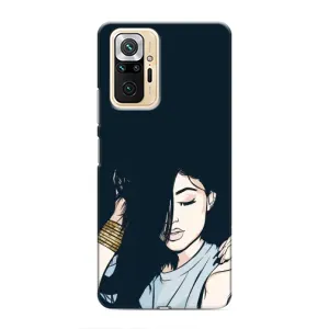 Чохол з друком для Xiaomi Redmi Note 10 Pro - (Мода) (AlphaPrint) (Гарна дівчина)
