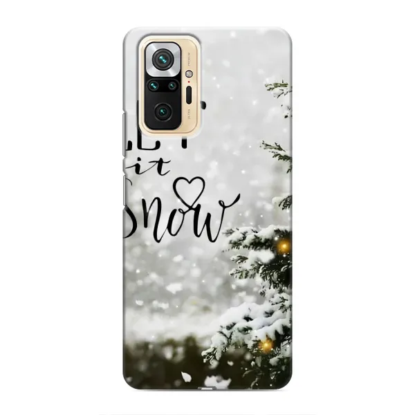 Чехол с принтом «Let it snow» для Xiaomi Redmi Note 10 Pro