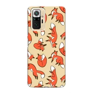 Чехлы с картинкой Лисички для Xiaomi Redmi Note 10 Pro (VPrint) (Лисички)