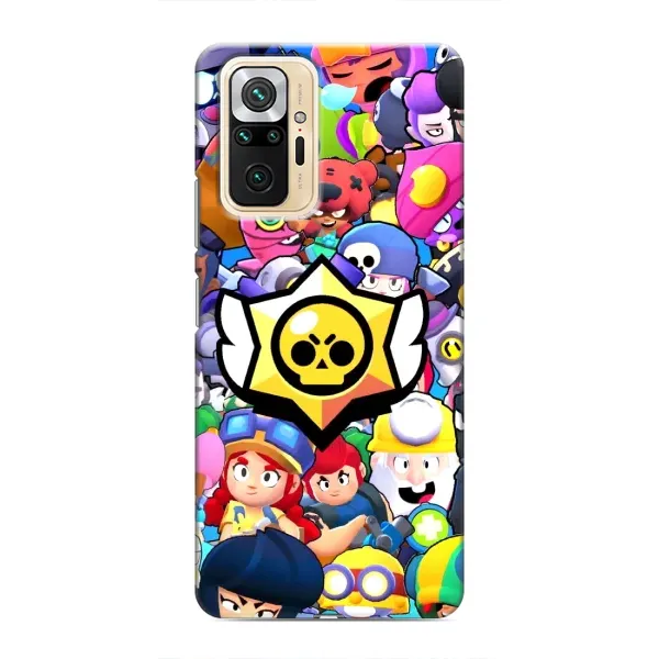 Чехол с принтом «Лого Brawl Stars» для Xiaomi Redmi Note 10 Pro
