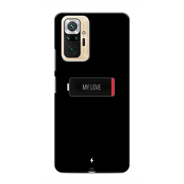 Чохол з принтом «Love battery» для Xiaomi Redmi Note 10 Pro
