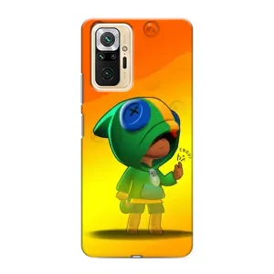 Чехол для Xiaomi Redmi Note 10 Pro Бравл Старс (VPrint) (Хлопчик Леон)