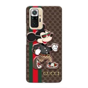 Чохли  GUCCI для Сяомі Редмі Ноут 10 Про (AlphaPrint) (Маус Гуччі)