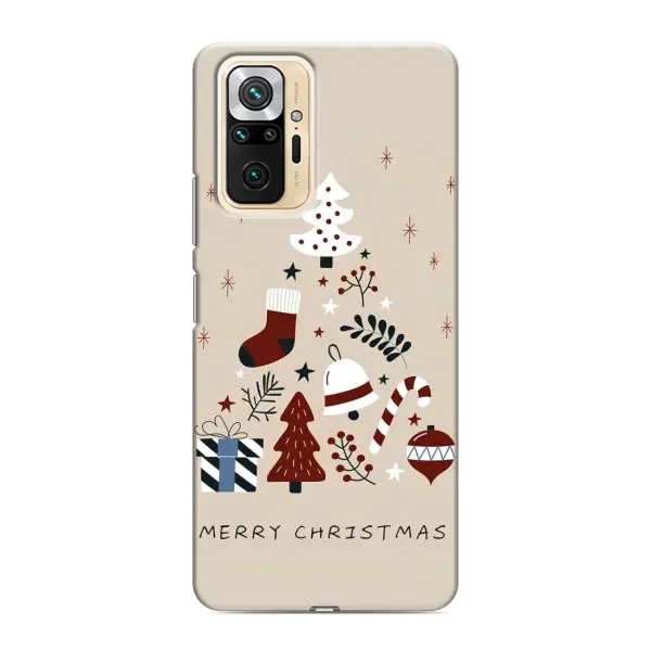Чохол з принтом «Merry Christmas» для Xiaomi Redmi Note 10 Pro