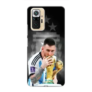 Чехлы для Xiaomi Redmi Note 10 Pro (Leo чемпион) (AlphaPrint) (Месси Чемпион)