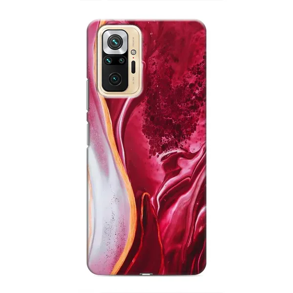 Чехол с принтом «Мрамор красный» для Xiaomi Redmi Note 10 Pro