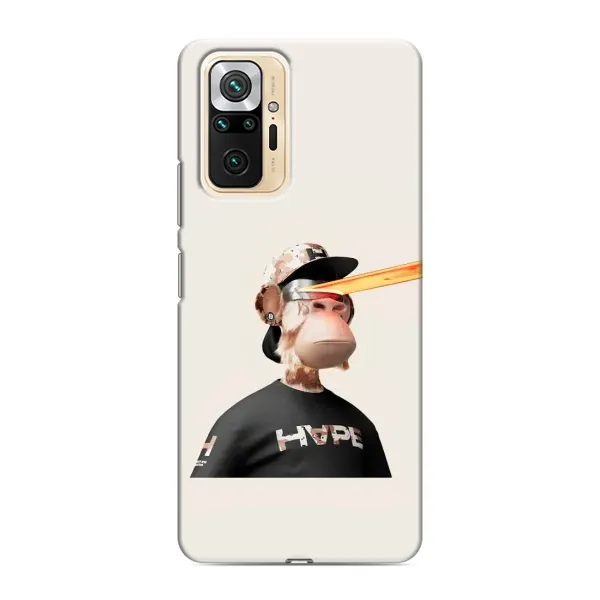 Чохол з принтом «мавпа NFT в окулярах» для Xiaomi Redmi Note 10 Pro