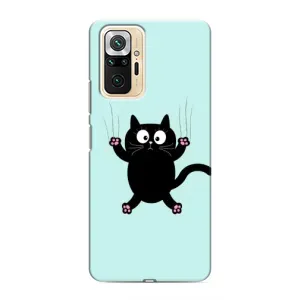Чохол з принтом для Xiaomi Redmi Note 10 Pro (AlphaPrint) Модні коти (Падаючий кіт)