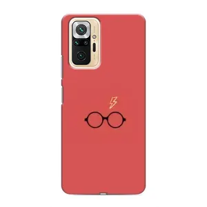 Чехлы с Гарри Поттером для Xiaomi Redmi Note 10 Pro (AlphaPrint) (шрам и очки)