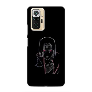 Чехлы на тему: Итачи Учиха для Xiaomi Redmi Note 10 Pro (AlphaPrint) (силуэт Итачи)