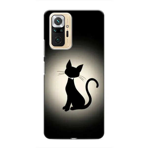 Чехол с принтом «Силуэт котика» для Xiaomi Redmi Note 10 Pro