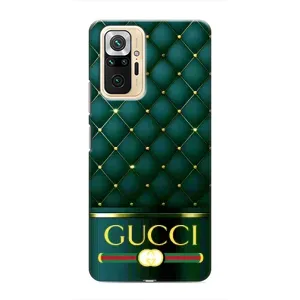 Чохли  GUCCI для Сяомі Редмі Ноут 10 Про (AlphaPrint) (Текстура Гуччі)