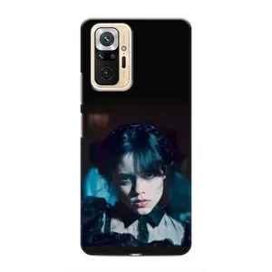 Чехлы Венсдей на Xiaomi Redmi Note 10 Pro Уэнсдей (AlphaPrint) (взгляд Уэнздей)