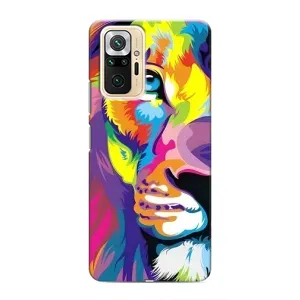 Чехол со Львом для Xiaomi Redmi Note 10 Pro (VPrint) (Яркий Лев)