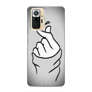 Чохол з принтом для Xiaomi Redmi Note 10 Pro (AlphaPrint - Знак сердечка) (Значок Love)