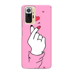 Чохол з принтом для Xiaomi Redmi Note 10 Pro (AlphaPrint - Знак сердечка) (Знак Love)
