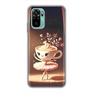 Чехол с мемом Тралалело тралала на Xiaomi Redmi Note 10 (Балерина капучина)