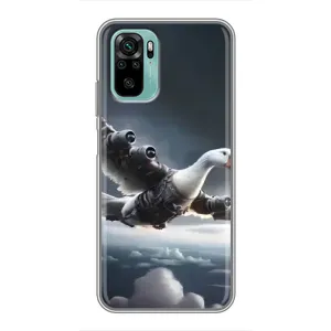 Чехол с мемом Тралалело тралала на Xiaomi Redmi Note 10 (Бомбардини гусини)