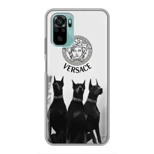 Чохли VERSACE для Сяомі Редмі Нот 10 (PREMIUMPrint) (Доберман Версаче)