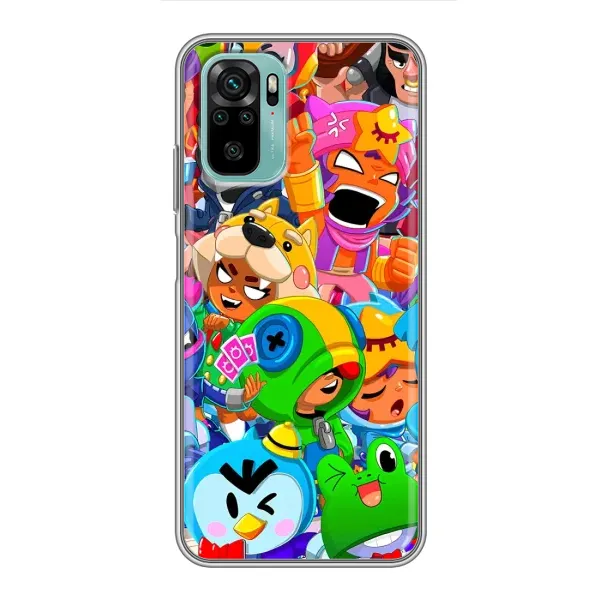 Чехол с принтом «Герои Бравл Старс» для Xiaomi Redmi Note 10
