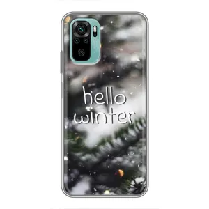 Новорічні, Святкові Чохли для Xiaomi Redmi Note 10 - 2024 год (Hello winter)