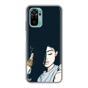 Чохол з друком для Xiaomi Redmi Note 10 - (Мода) (AlphaPrint) (Гарна дівчина)