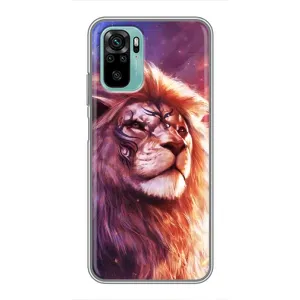 Чохол з картинкою ЛЕВ для Xiaomi Redmi Note 10 (VPrint) (Красочний Лев)