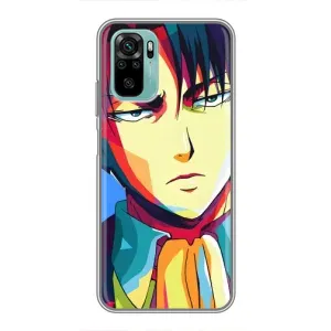 Чохли Персонажі Аніме Наруто для Xiaomi Redmi Note 10 (AlphaPrint) (Леві Аккерман)