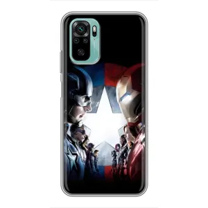 Чохли з героями Марвел Xiaomi Redmi Note 10 (VPrint) (Марвел стайл)