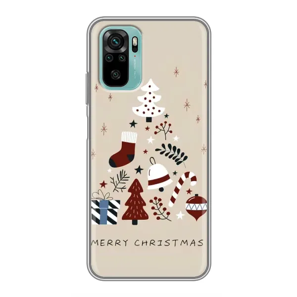 Чехол с принтом «Merry Christmas» для Xiaomi Redmi Note 10