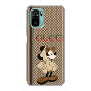 Чохли  GUCCI для Сяомі Редмі Нот 10 (AlphaPrint) (Mickey GUCCI)