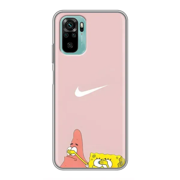 Чехол с принтом «Патрик и Губка» для Xiaomi Redmi Note 10 Чехол с принтом «Патрик и Губка» для Xiaomi Redmi Note 10