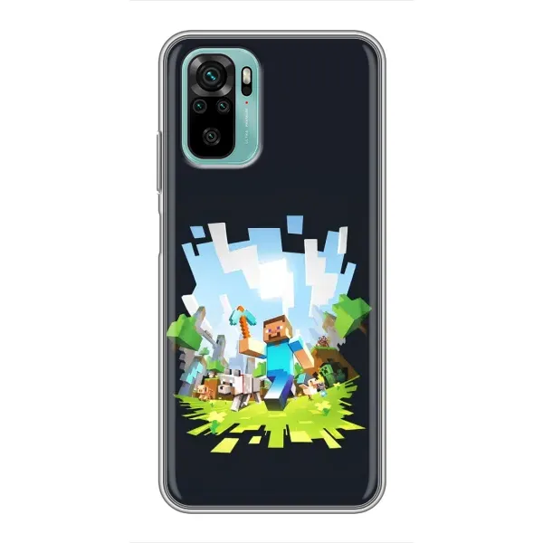 Чохол з принтом «персонажі Minecraft» для Xiaomi Redmi Note 10
