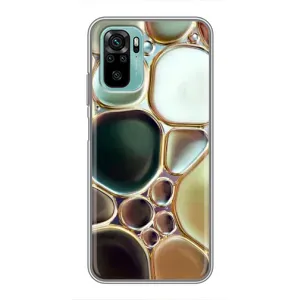 Мраморний чехол на Xiaomi Redmi Note 10 (VPrint) (Радужний Мрамор)
