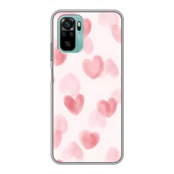 Чохол з принтом «Рожеві сердечки» для Xiaomi Redmi Note 10