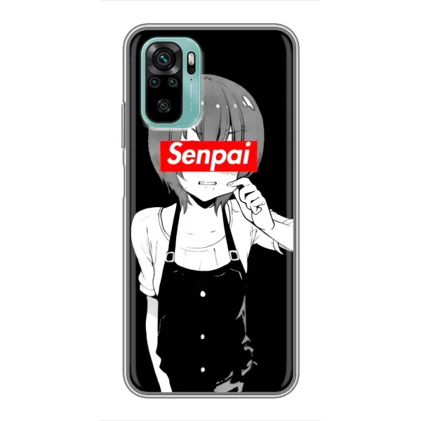 Чехол с принтом «Senpai» для Xiaomi Redmi Note 10