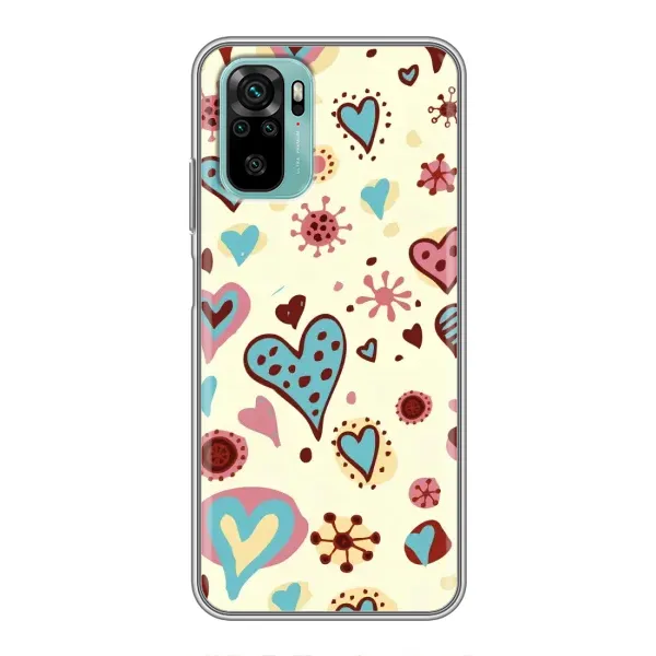 Чехол с принтом «Сердечки» для Xiaomi Redmi Note 10 Чехол с принтом «Сердечки» для Xiaomi Redmi Note 10