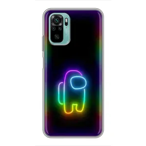 Чехол Амонг Ас для Xiaomi Redmi Note 10 (AlphaPrint) (Яркий скин)