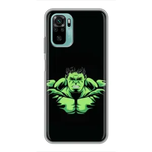 Чохли з героями Марвел Xiaomi Redmi Note 10 (VPrint) (Зелений Халк)