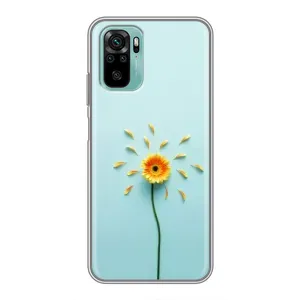 Чохли з квітами для Xiaomi Redmi Note 10 (VPrint) (Жовта квітка)