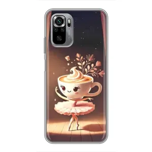 Чехол с мемом Тралалело тралала на Xiaomi Redmi Note 10S (Балерина капучина)