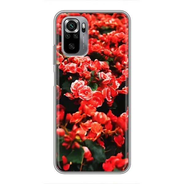 Чохол з принтом «Квіти червоні» для Xiaomi Redmi Note 10S Чохол з принтом «Квіти червоні» для Xiaomi Redmi Note 10S