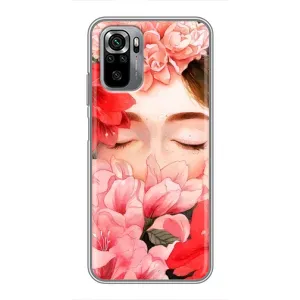 Чехлы (ART) Цветы на Xiaomi Redmi Note 10S (VPrint) (Очі в квітах)