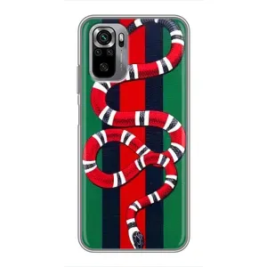 Чохли  GUCCI для Сяомі Редмі Нот 10S (AlphaPrint) (Gucci змія)