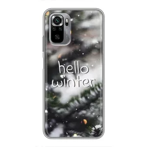 Новорічні, Святкові Чохли для Xiaomi Redmi Note 10S - 2024 год (Hello winter)