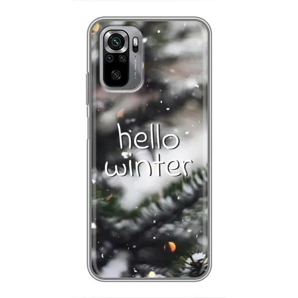 Чохол з принтом «Hello winter» для Xiaomi Redmi Note 10S