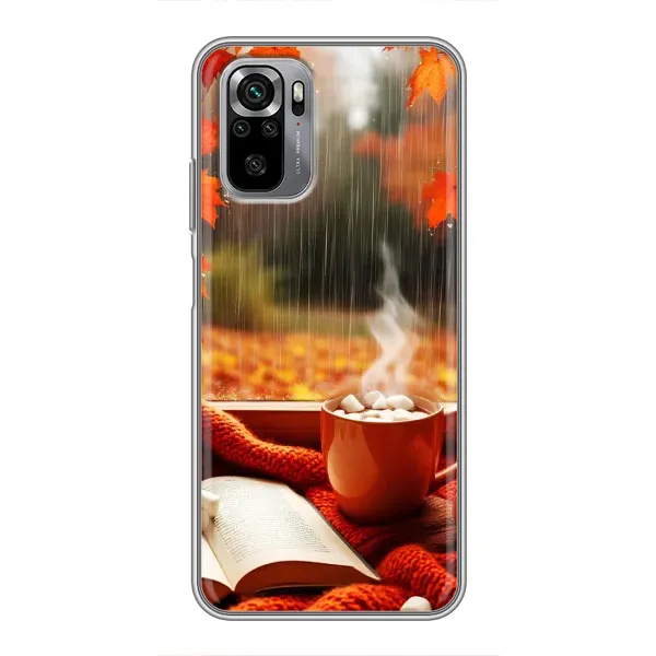 Чохол з принтом «Кава і дощ» для Xiaomi Redmi Note 10S