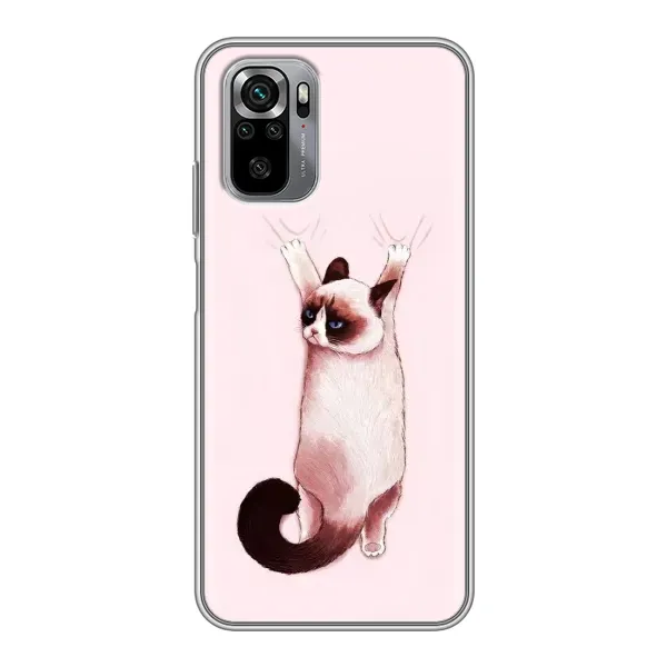 Чохол з принтом «Котик падає» для Xiaomi Redmi Note 10S Чохол з принтом «Котик падає» для Xiaomi Redmi Note 10S