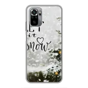 Новорічні, Святкові Чохли для Xiaomi Redmi Note 10S - 2024 год (Let it snow)